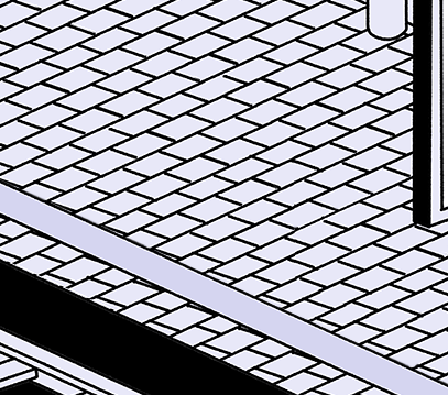 Unbranded dibujo piso de ladrillos
